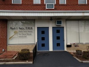 Front door of the Mark I Notis, DMD, PC office